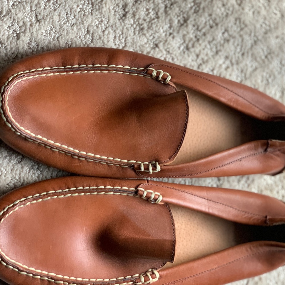 Tan Brown Leather Loafer